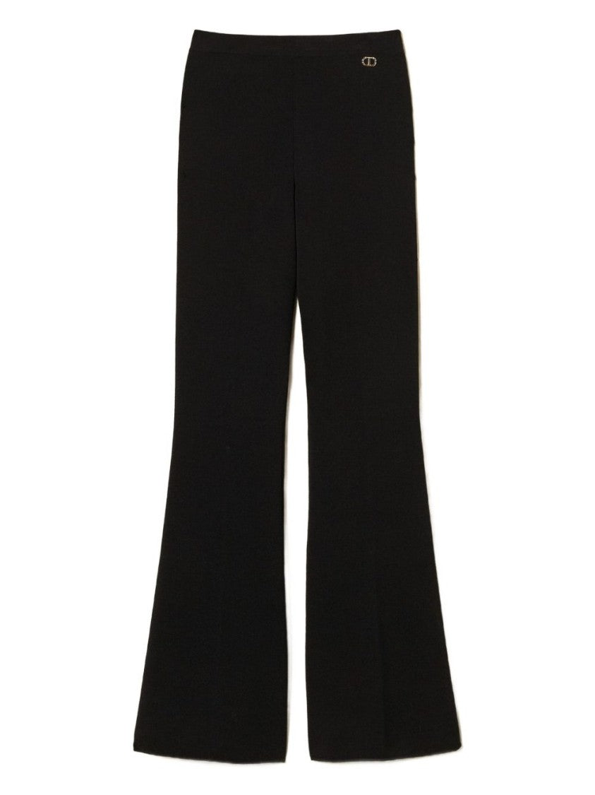 Twin-Set Straight-Leg Tailored Trousers With Fitted Waistband