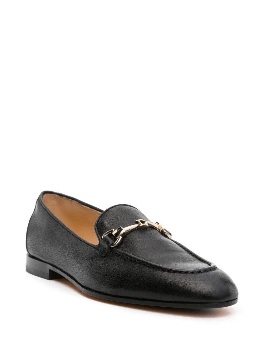 Doucal's Beige Closed-Toe Loafers With Metallic Bit Detail