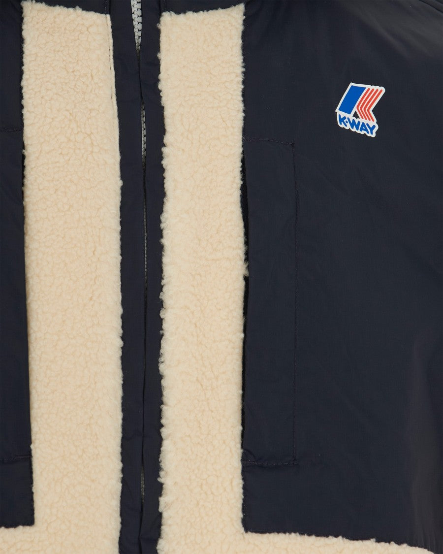 K-Way Samson 4.0 Teddy Bear Jacket In Blue