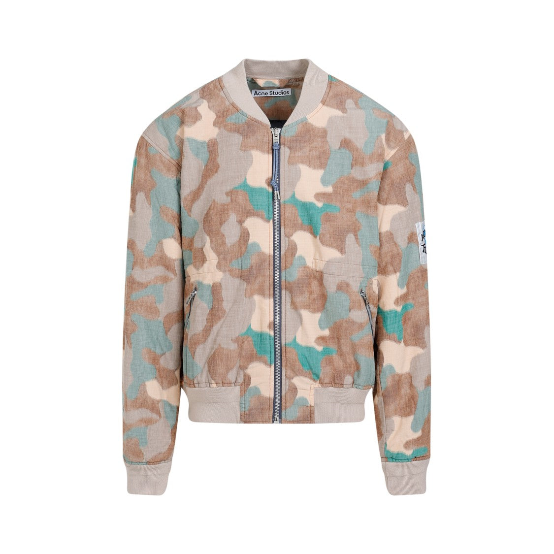 Acne Studios Orange Green Cotton Jacket