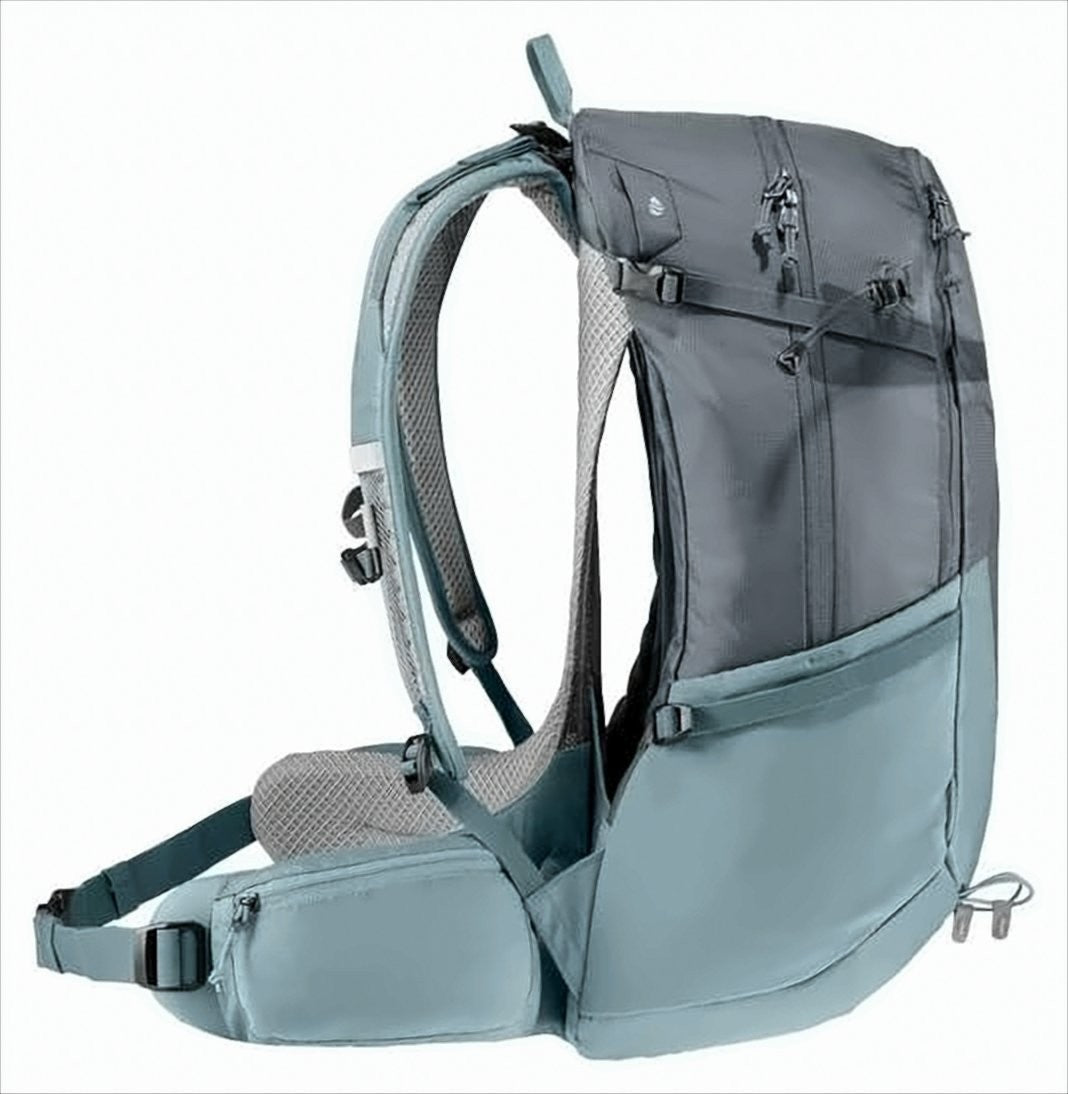 Deuter Two-Tone Ventilated Deuter Backpack With Multiple Compartments