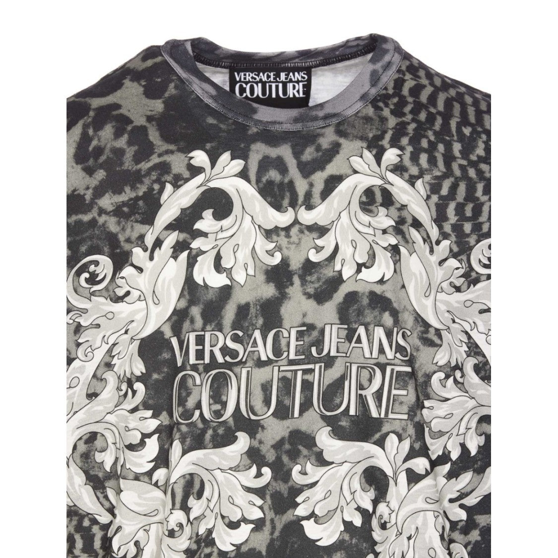 Versace Jeans Couture Black Cotton T-Shirt