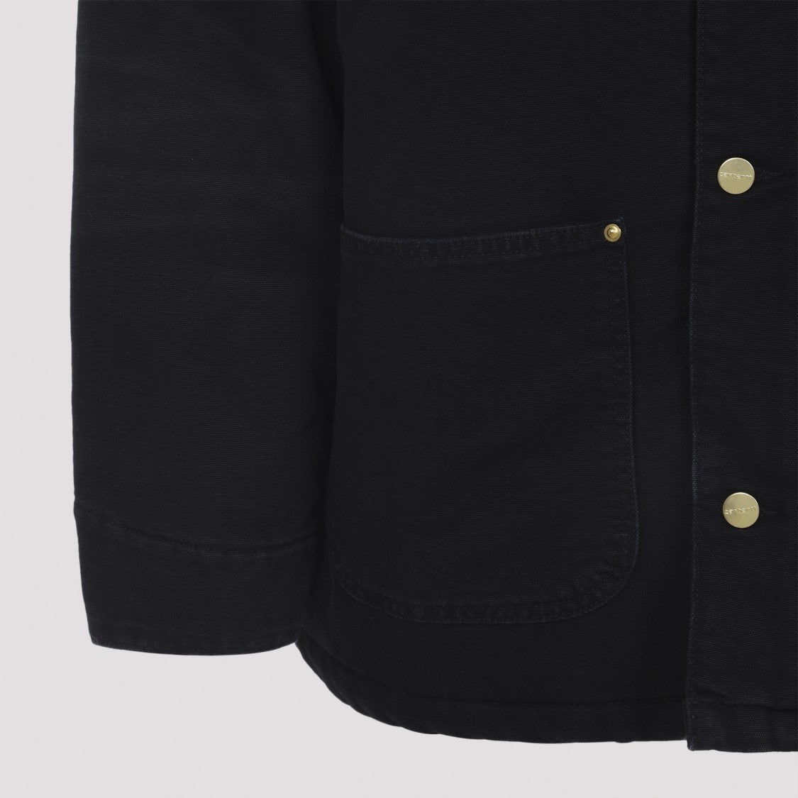 Carhartt Wip Og Chore Black Cotton Jacket