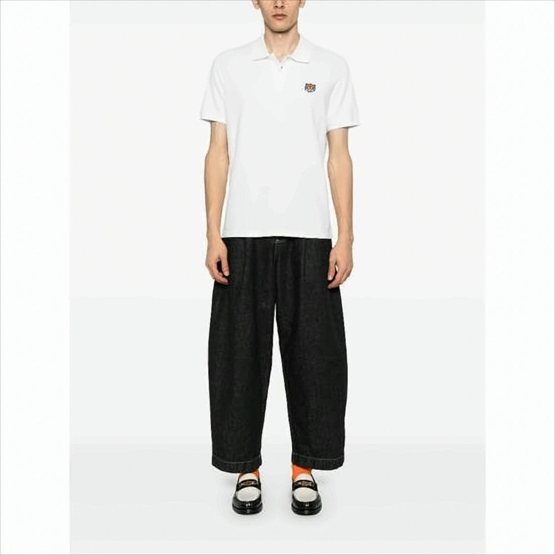 Kenzo Short-Sleeve Polo Shirt With Embroidered Tiger Emblem