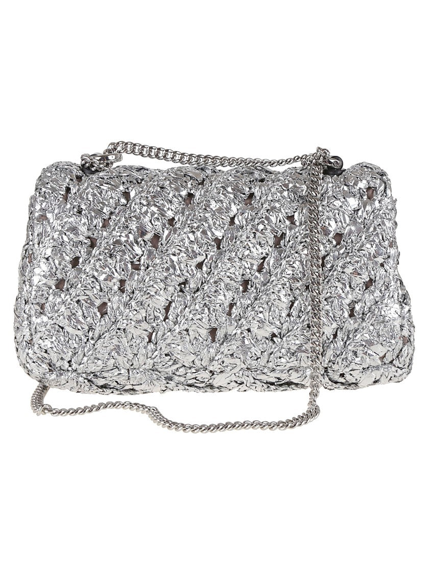 Tory Burch Kira Woven Mini Flap Bag