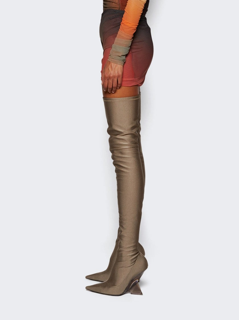 The Attico Ombre Mini Skirt With Ruched Detailing