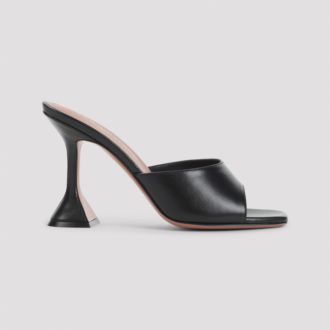 Amina Muaddi Flared High-Heeled Mule Sandal