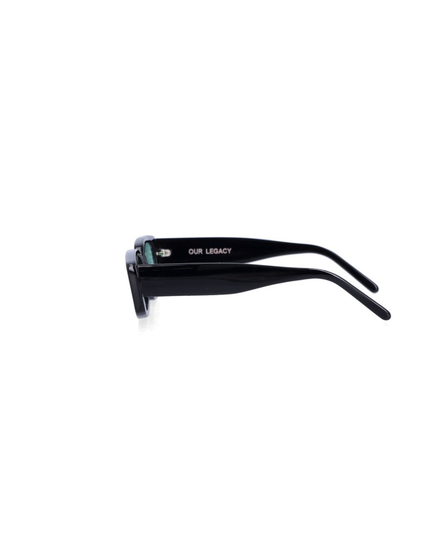 Our Legacy Samhain Rectangular Black Acetate Sunglasses