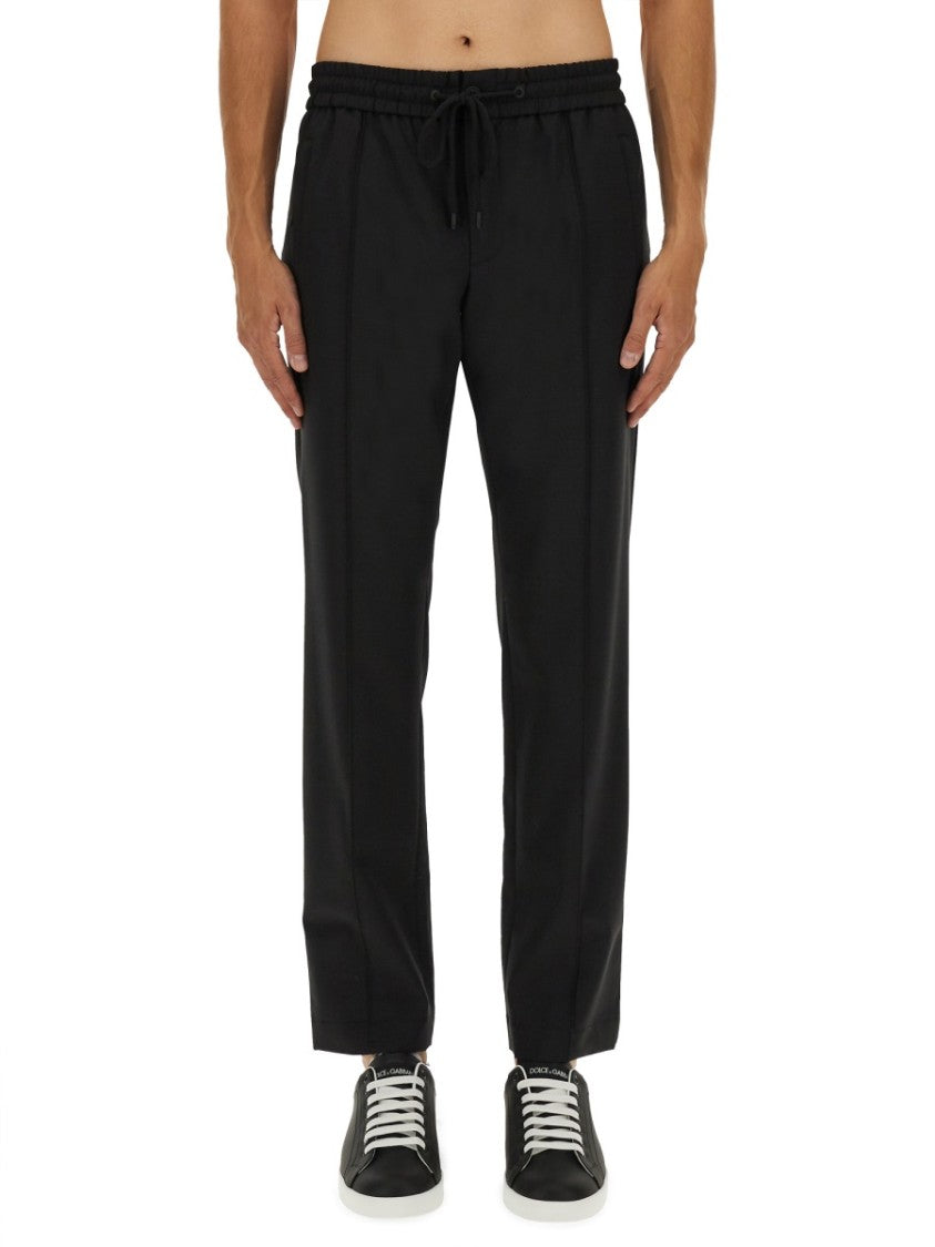Dolce & Gabbana Refined Wool Blend Jogging Pants