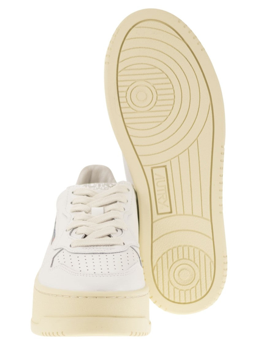 Autry Medalist Platform - Leather Trainers