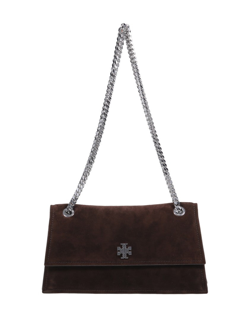 Tory Burch Turnlock Suede Shoulder Bag