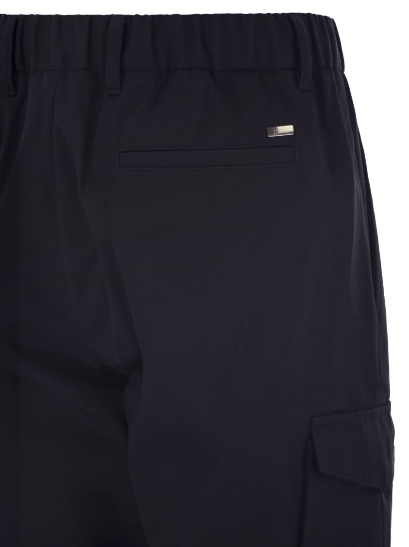 Herno Pure Cotton Resort Cargo Trousers