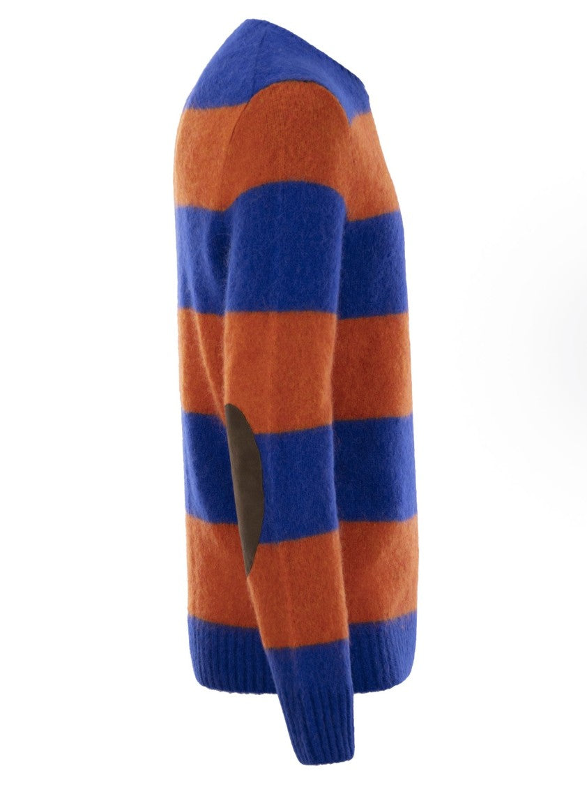 Polo Ralph Lauren Striped Jersey With Suede Patches