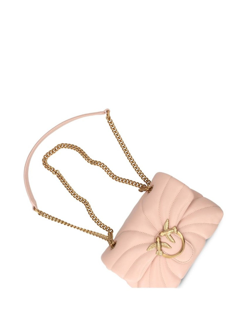 Pinko Quilted Leather Shoulder Bag