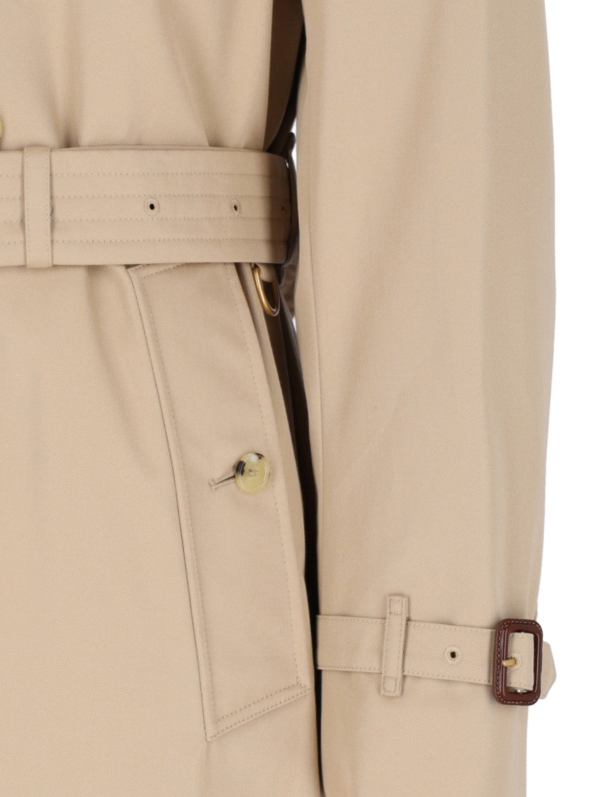 Burberry Double-Breasted Trench Coat – Beige