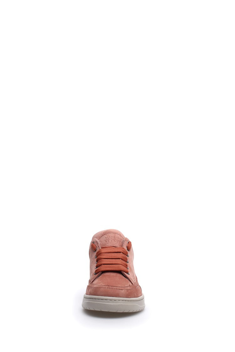 Candice Cooper Minimalist Pink Sneakers With Iconic Branding