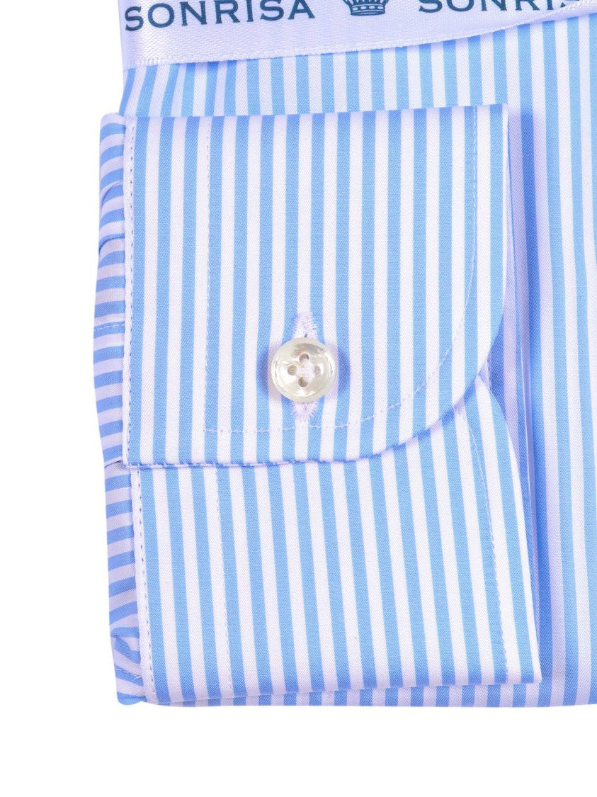 Sonrisa Fine Vertical Stripe Dress Shirt