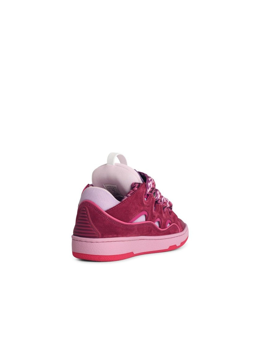 Lanvin Curb' Lilac Leather Blend Sneakers