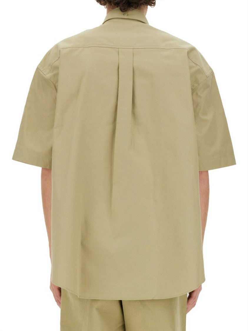 Burberry Short-Sleeved Button-Down Cotton Shirt