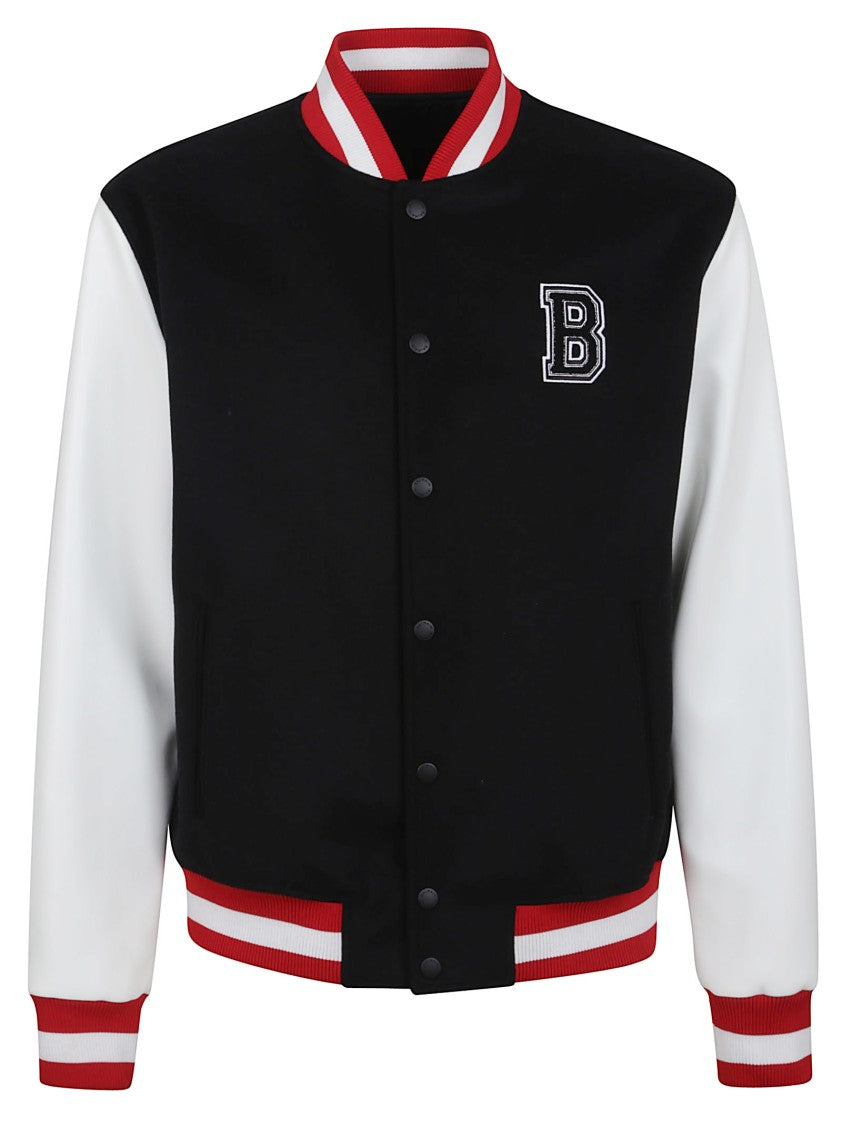 Balmain Varsity Jacket With Embroidered Patches
