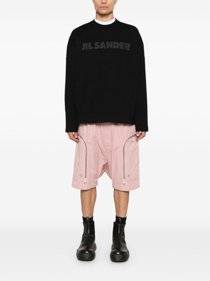 Jil Sander Black Cotton Long Sleeve T-Shirt