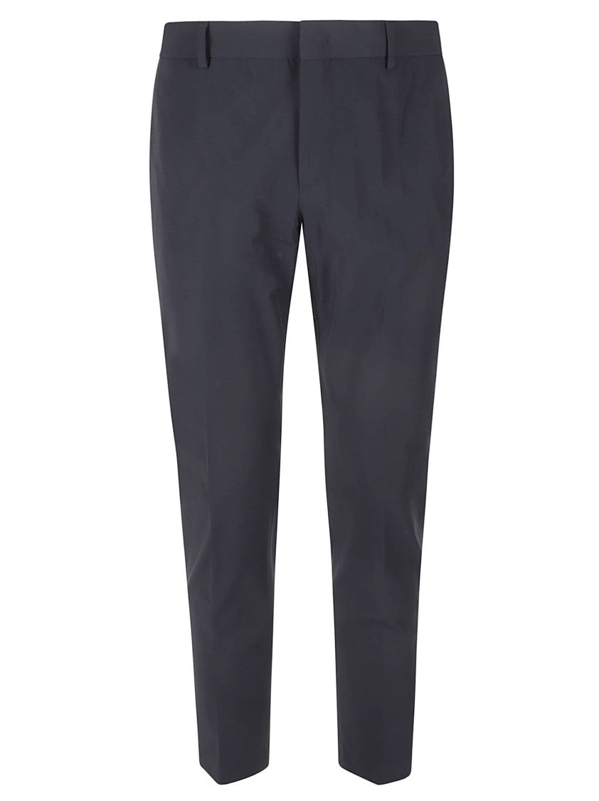 Pt Torino Straight-Cut Tailored Trousers With Concealed Closure