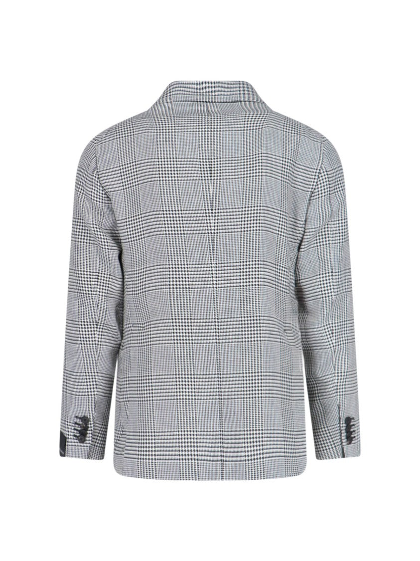 Tagliatore Pied De Poule Blazer – White/Black