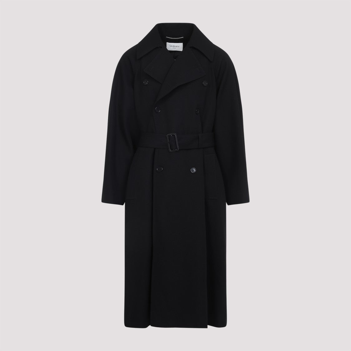 Saint Laurent Black Wool Coat