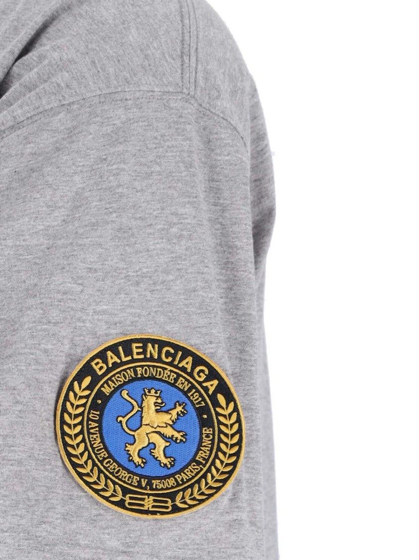 Balenciaga "Uniform" Oversize T-Shirt Gray