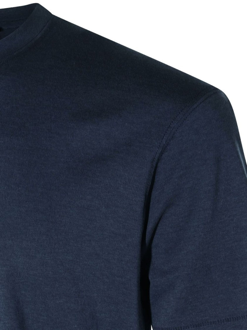 Tom Ford Classic Crew Neck Cotton T-Shirt With Straight Hem