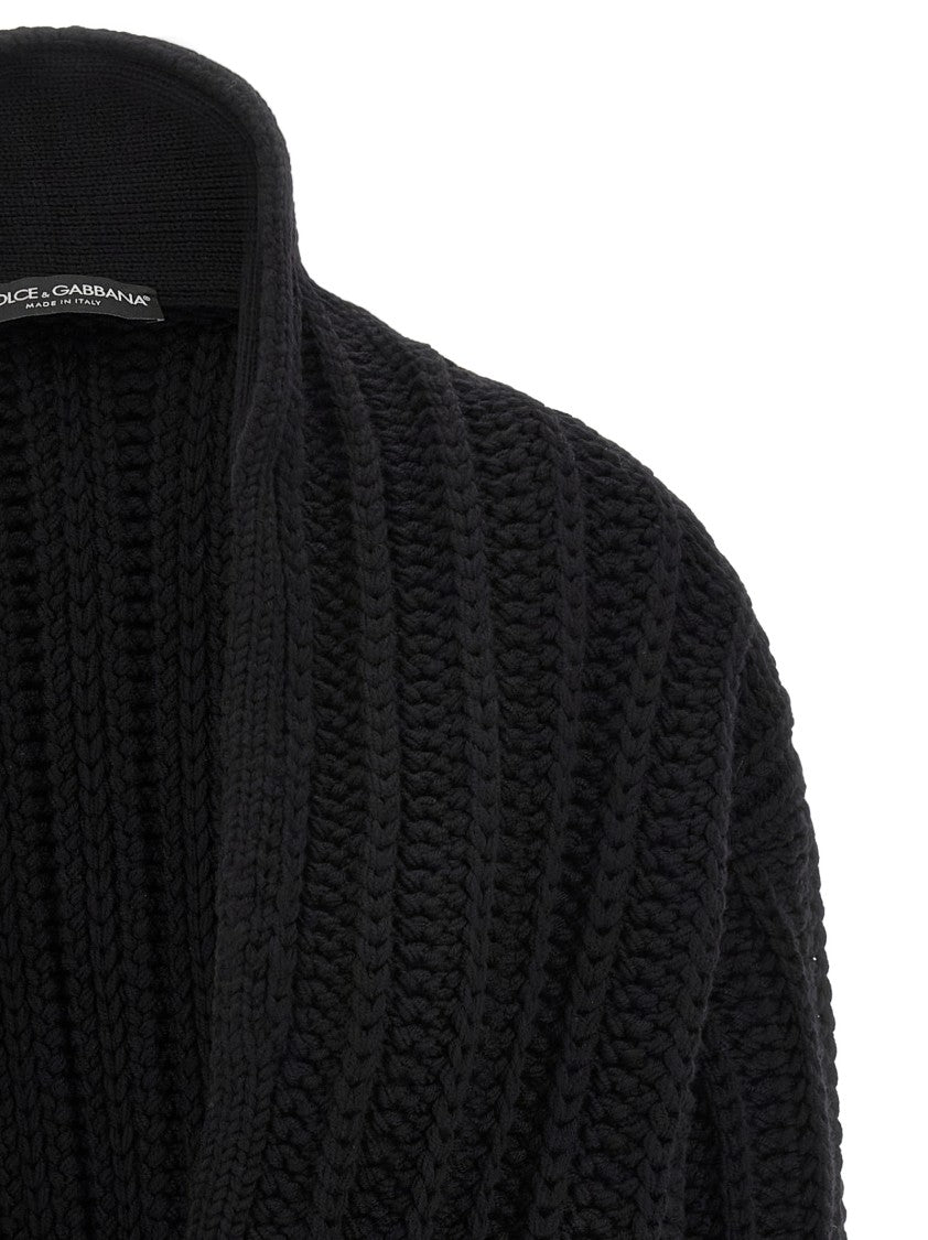 Dolce & Gabbana Coarse Wool Cardigan