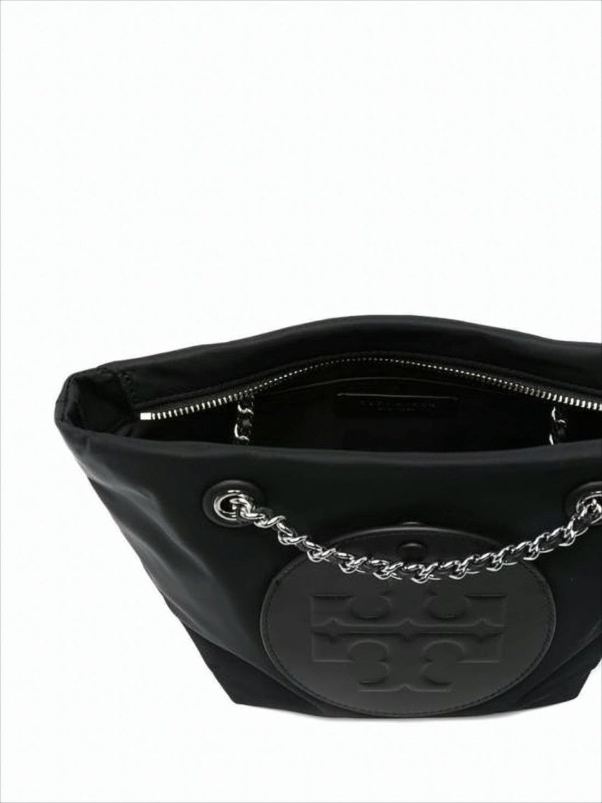 Tory Burch Nylon Tote Bag With Embossed Logo