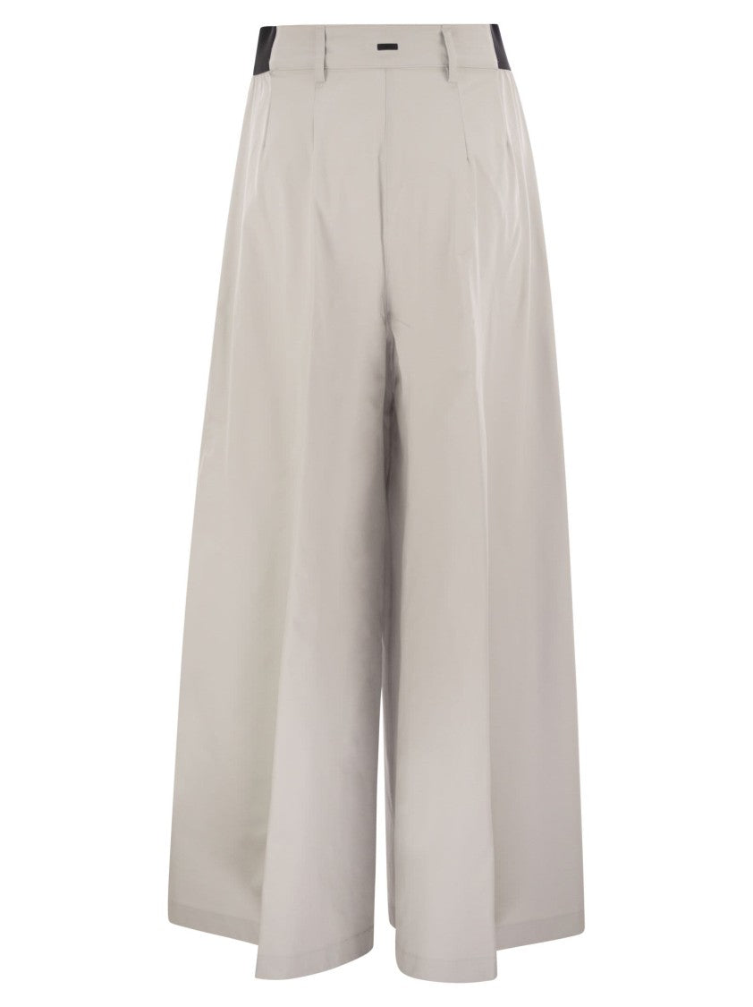 Herno Nylon Trousers With Skirt Effect