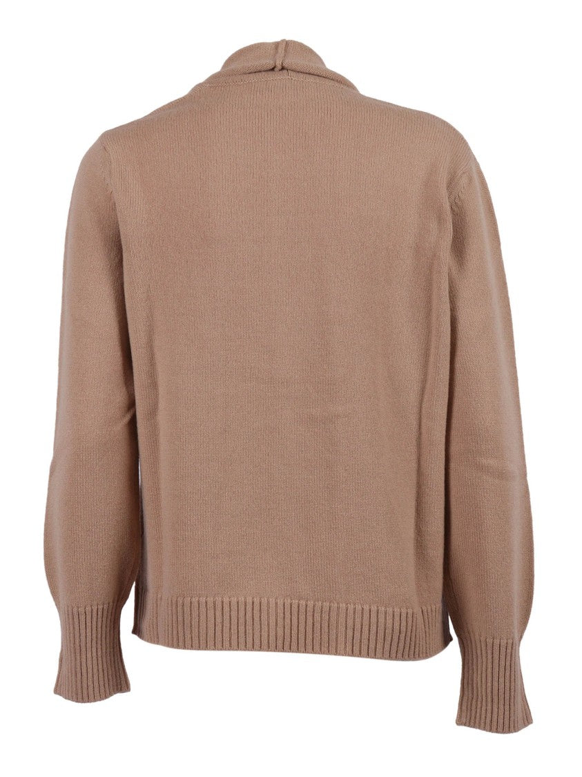 Kangra Cashmere Cardigan With Unique Tie Closure And Button Detail