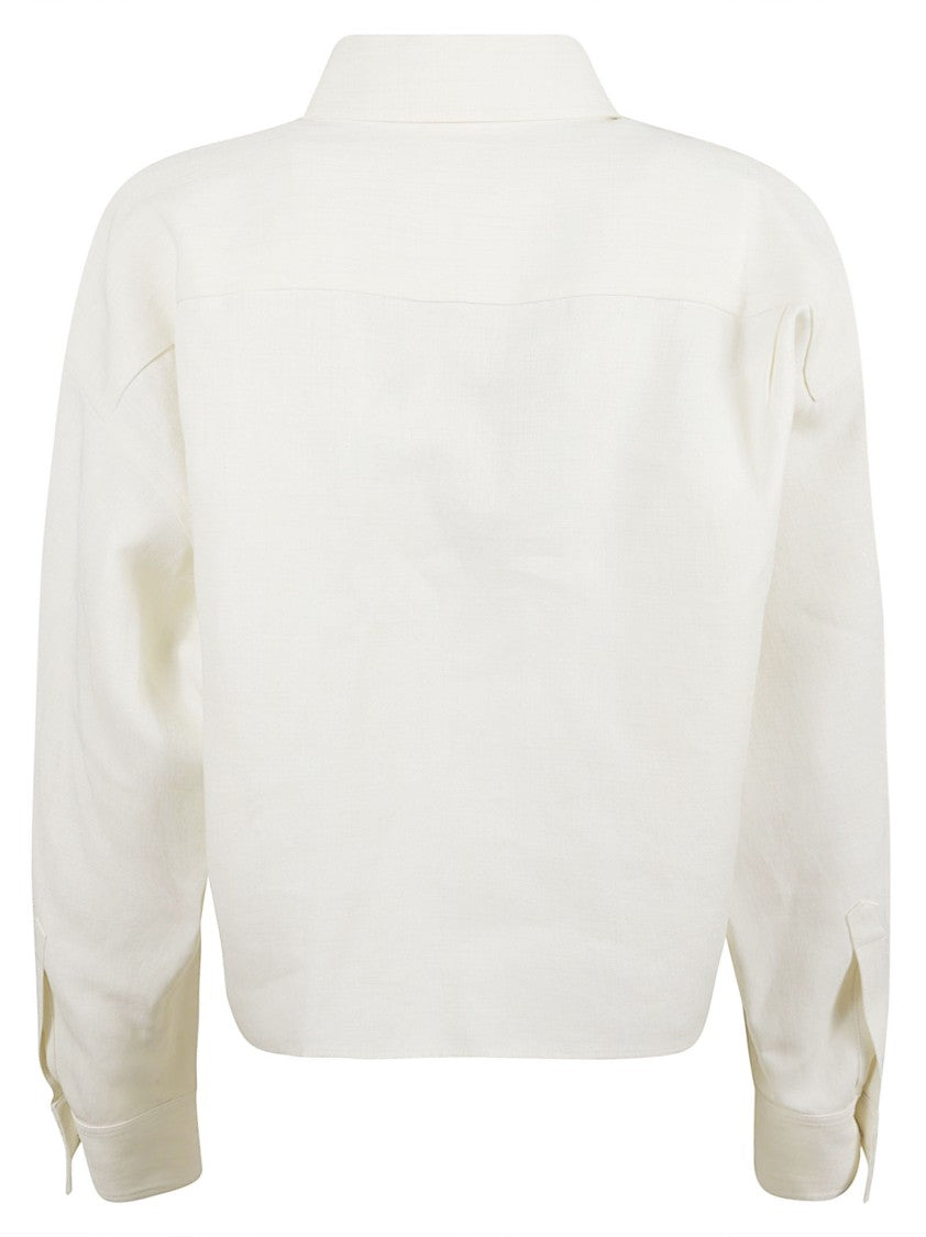 Fabiana Filippi Cropped Button-Up Jacket With Structured Collar