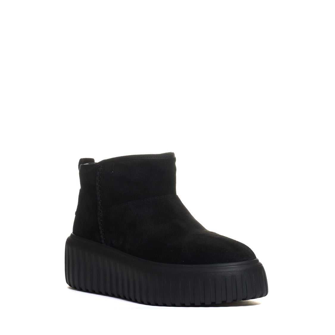 Hogan H Stripes Low Boot Black Suede