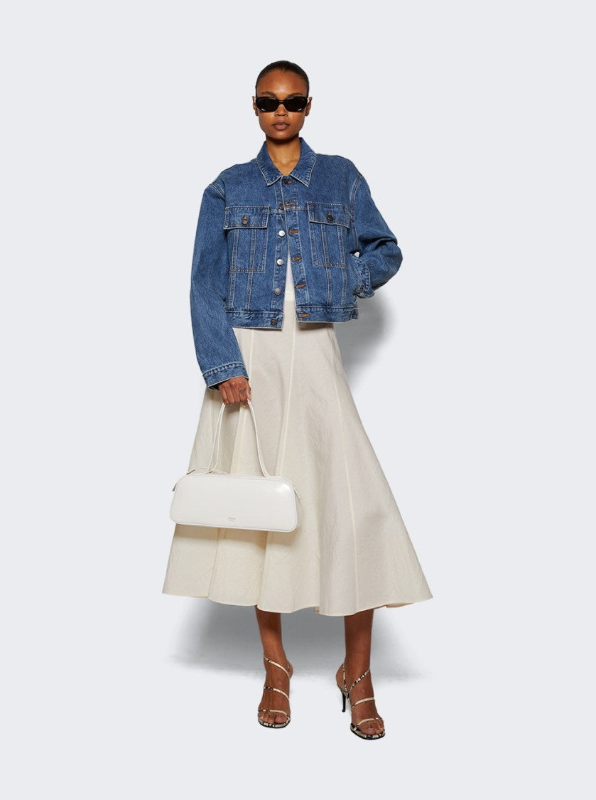 Khaite Simona Shoulder Bag Optic White