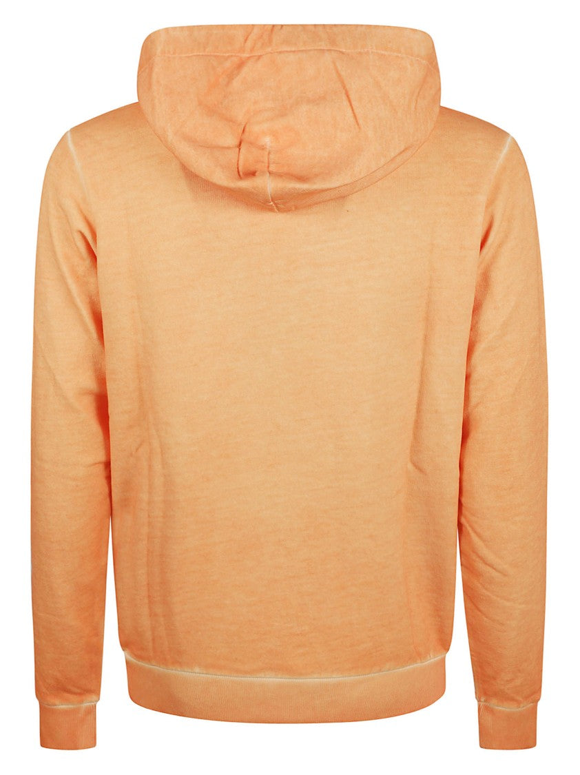 Marcelo Burlon Textured Fabric Hoodie With Drawstring Hood
