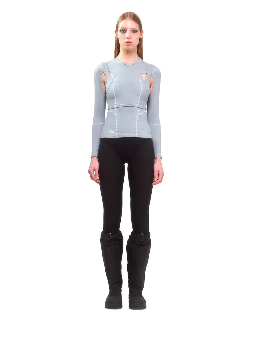 Evropa X Boysloft Two-In-One Stretch Tank Top With Long Sleeves