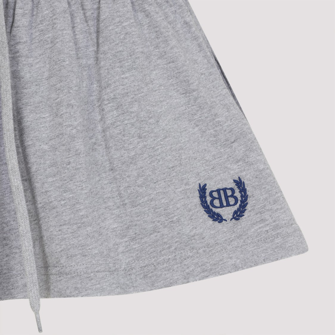 Balenciaga Relaxed Fit Grey Cotton Skirt With Adjustable Waistband