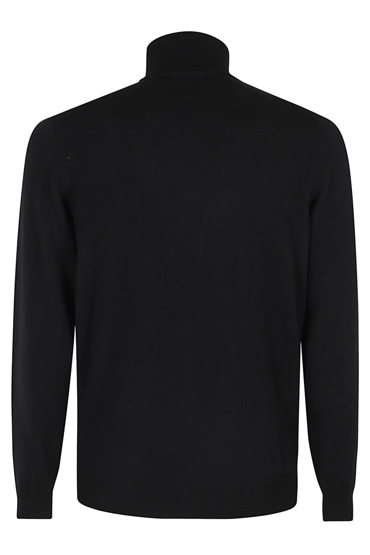 Filippo De Laurentis Classic Turtleneck Sweater In Merino And Cashmere Blend