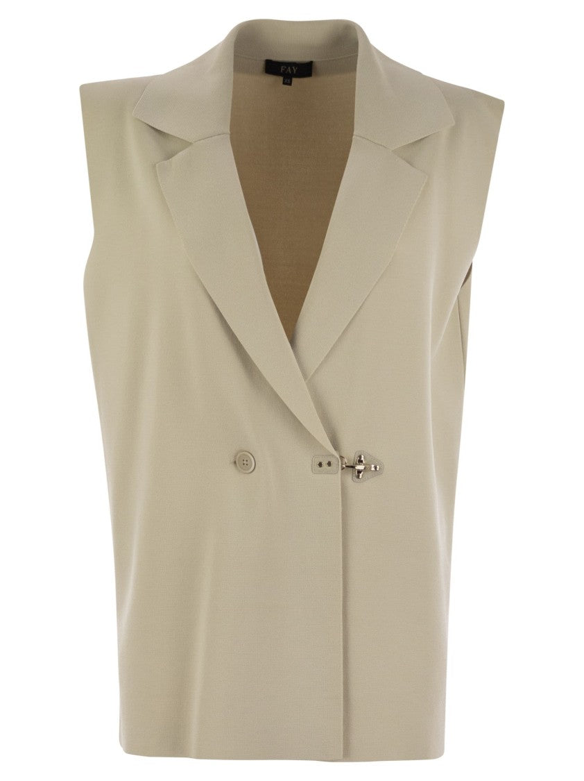 Fay Technical Viscose Knitted Vest