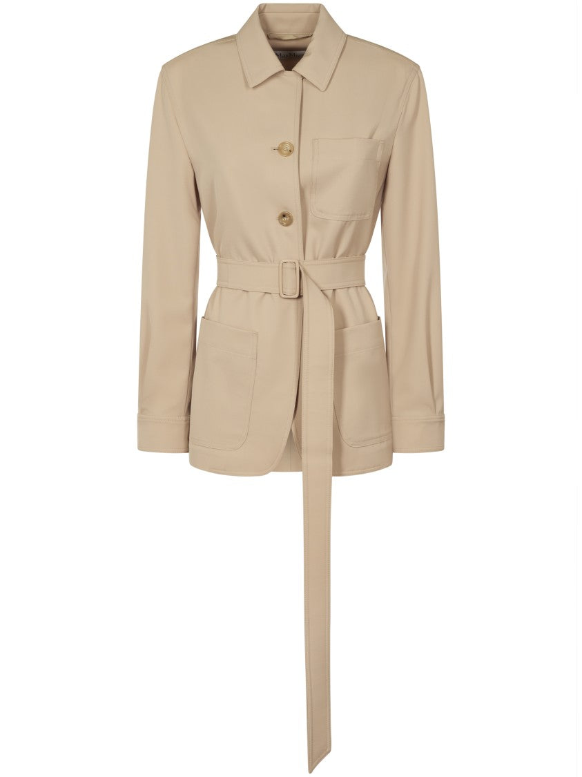 Max Mara Tailored Waist Jacket With Classic Collar