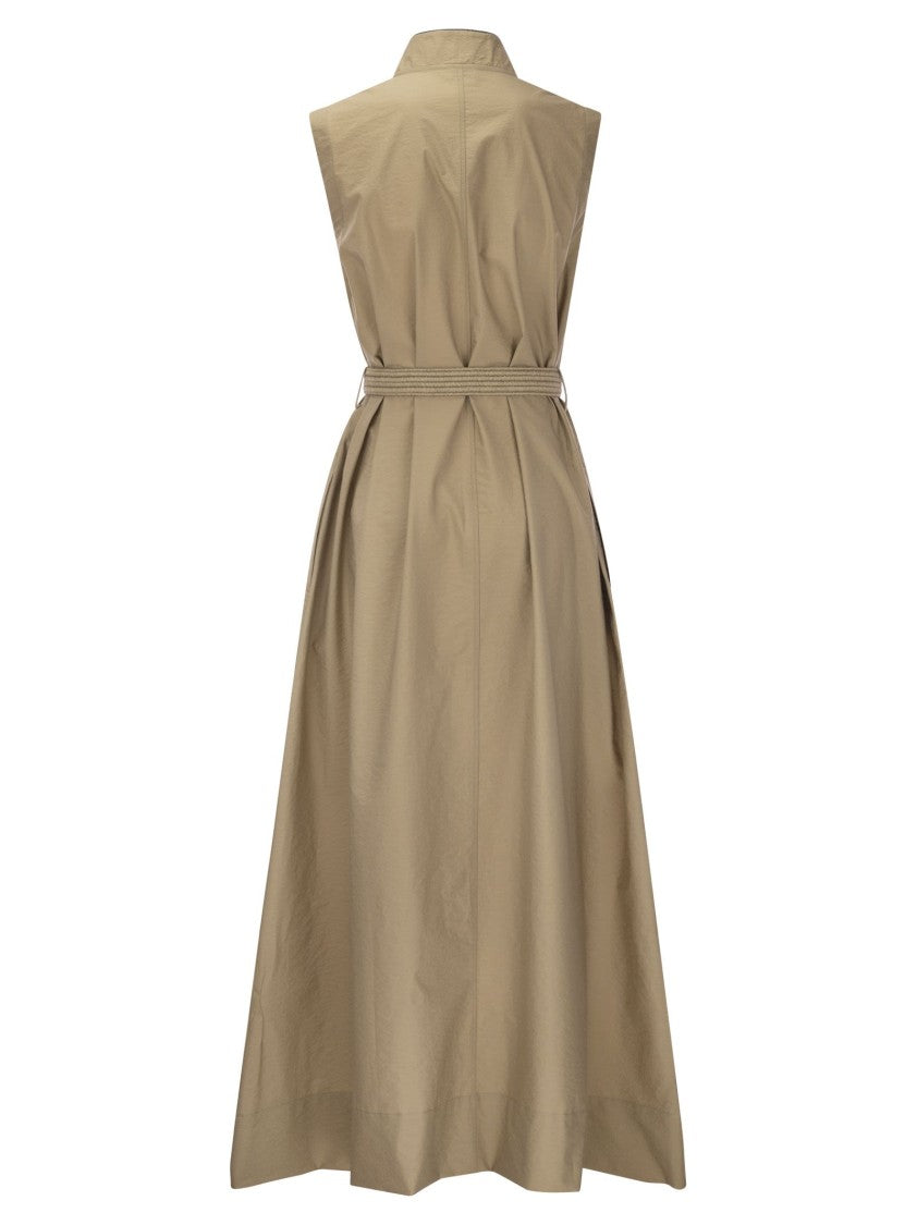 Brunello Cucinelli Techno Cotton Poplin Dress