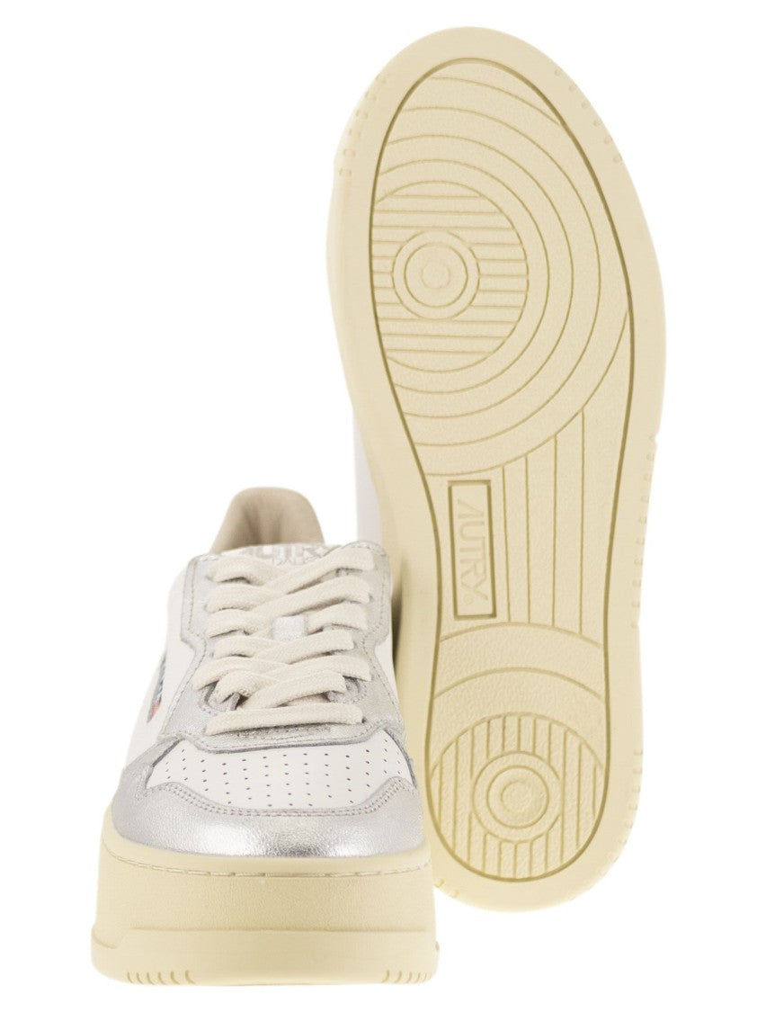 Autry Medalist Platform - Leather Trainers