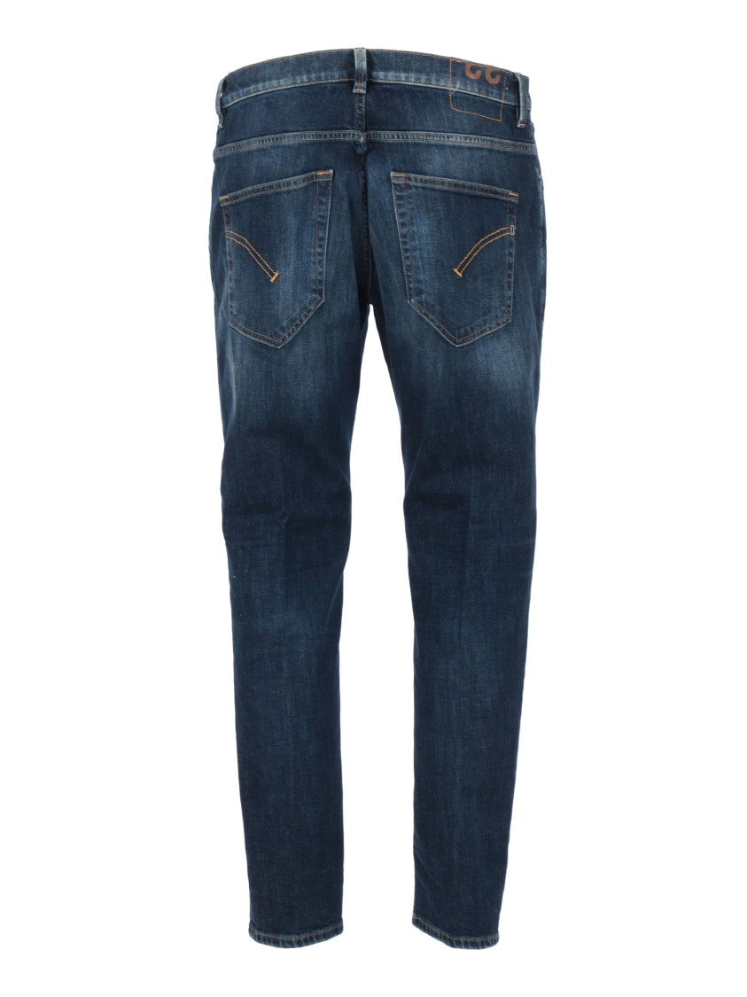 Dondup Relaxed Fit Dark Blue Denim Pants