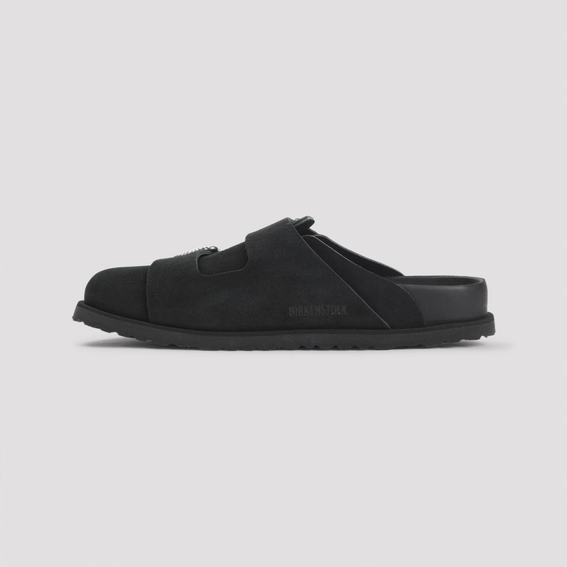 Birkenstock 222 West Black Suede Leather Mules