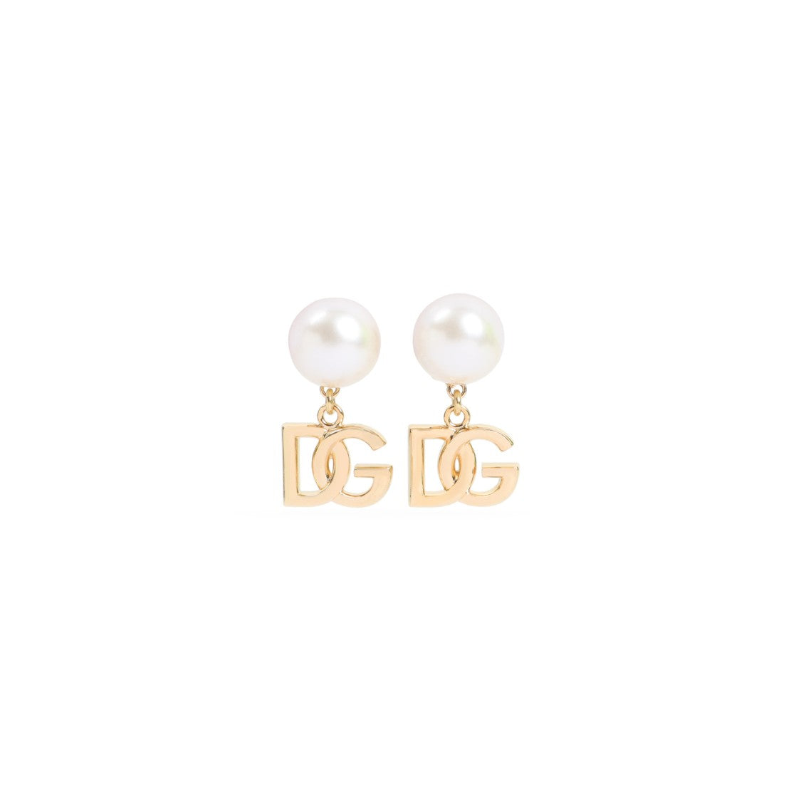 Dolce & Gabbana Gold Brass Dg Newton Earrings