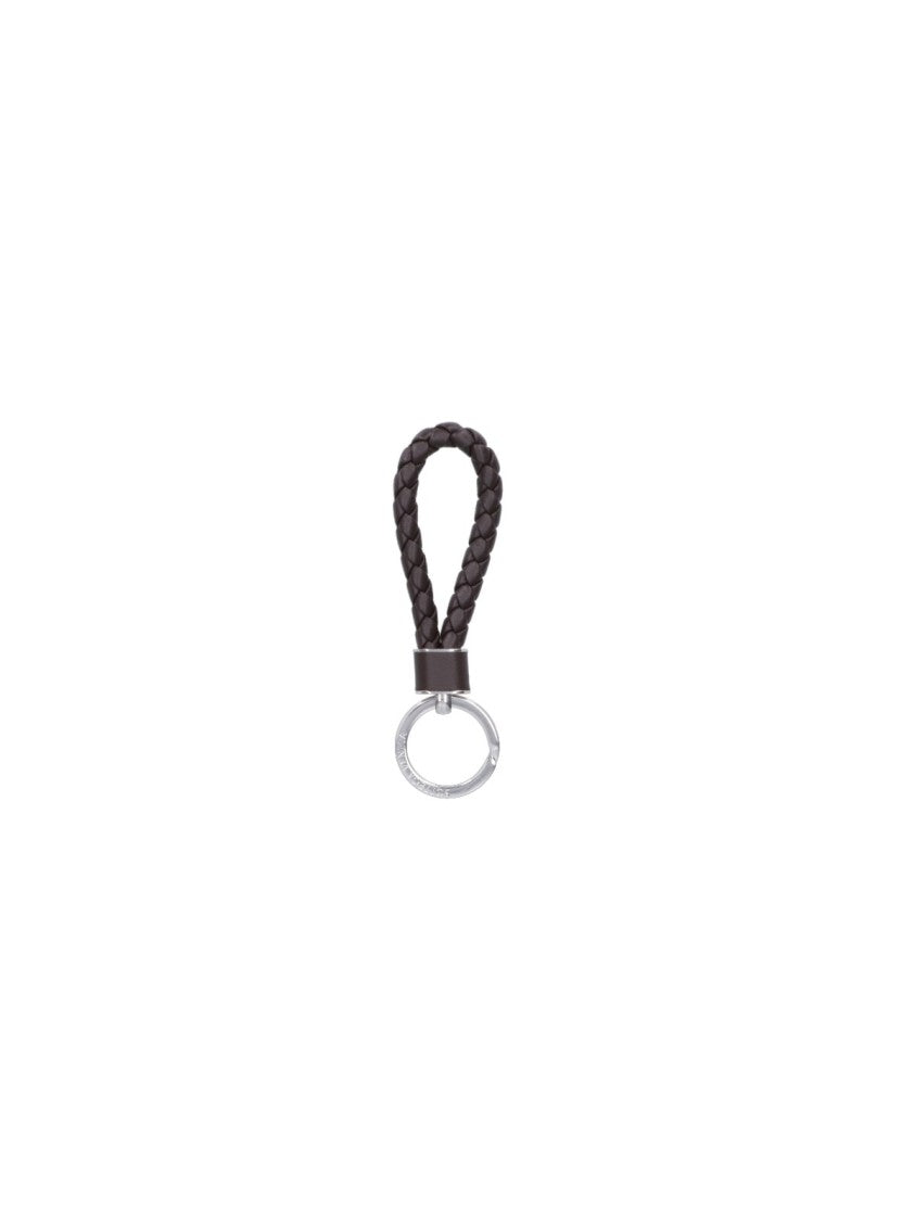 Bottega Veneta Braided Lambskin Leather Keyring