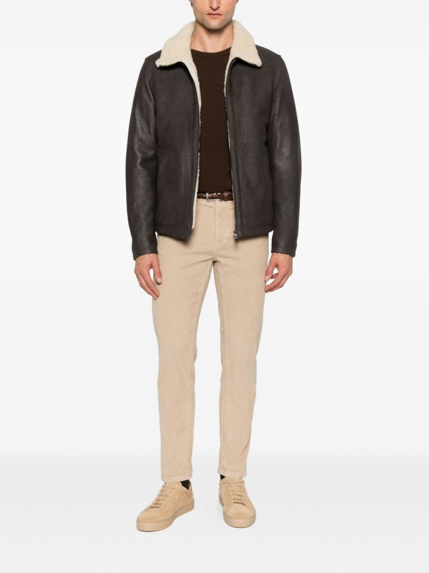 Barba Rich Brown Sheepskin Jacket